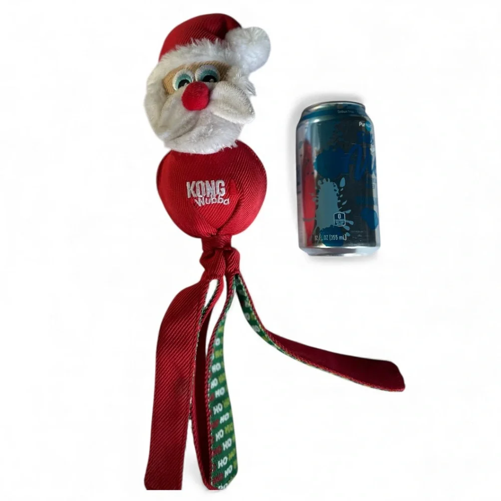 New Kong Santa Dog Toy throw tug fetch